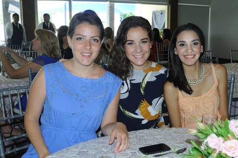 María Bravo, Cecilia Morales y Andrea Garza