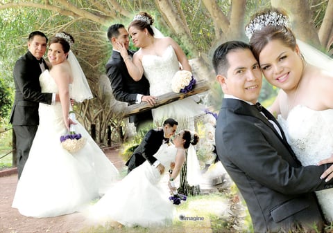 16082015 I.B.Q. Nancy Sanjuana Medina Carbajal y I.S.C. Roberto Iván Escamilla Beltrán unieron sus vidas en sagrado matrimonio el ocho de agosto del presente año. Sus padres son los señores: Gabriel Heriberto Medina Martínez y Elvia Carbajal Rosales; Roberto Escamilla Estrada y María Esther Beltrán Huerta.- Imagine Fotografía