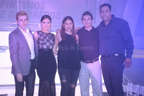 Andrés Anguiano, Rosa Elena Guerra, Pita Villarreal, Juan David Carrillo y Roberto Sánchez