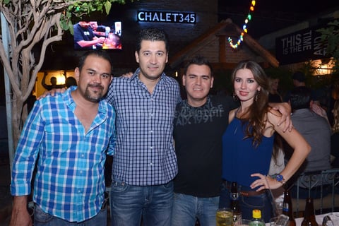 Rolando, Salvador, Javier y Yuri