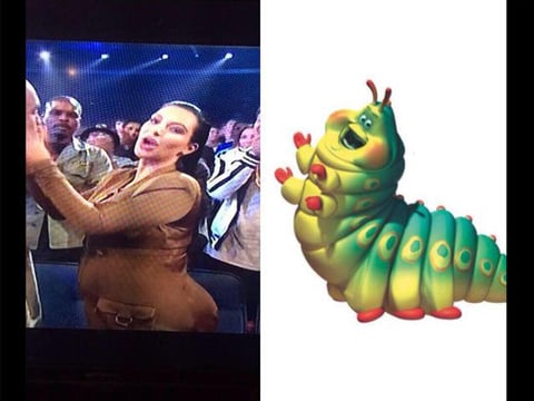 Así aseguran que luce Kim Kardashian por su embarazo.