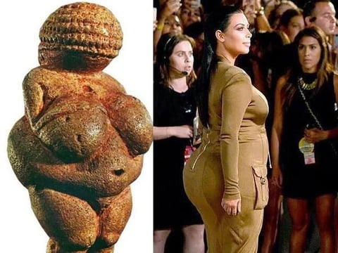 Los comparativos de Kim abundan en la red.