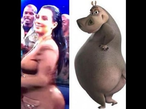 El cuerpo de Kim Kardashian su mostrado en distintas situaciones.