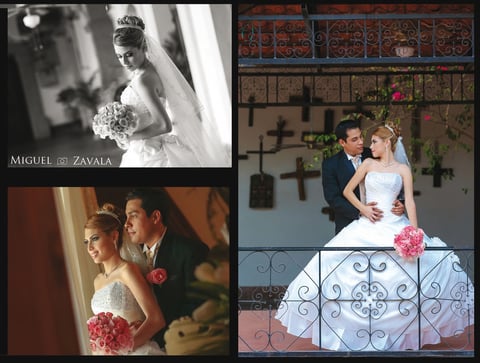 23082015 Lic. Myrna Elizabeth Estrada Loera e Ing. José Calib López Rodríguez se unieron en matrimonio el 15 de agosto de 2015. Ellos son hijos de los señores: Juan Antonio Estrada Rentería y Myrna Elizabeth Loera Alonso; José Cayetano López Torres y María Libertad Rodríguez Bernal.- Miguel Zavala Fotografía.
