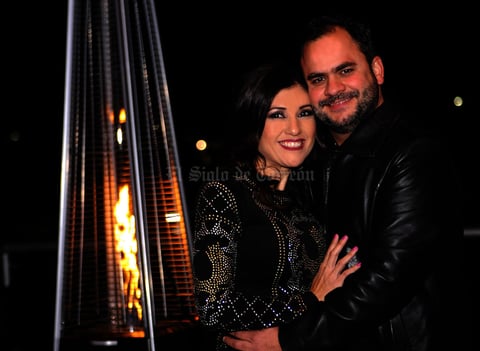Laura con su esposo, Eduardo Araluce