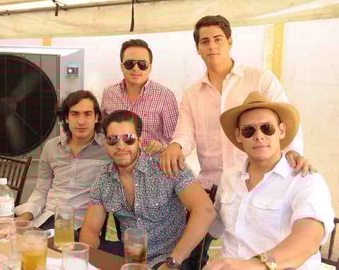Roberto, Poncho, Abel, Fernando y Marcelo