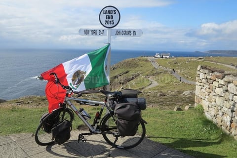 14092015 La llegada a Land's End. Land's End, Inglaterra.
