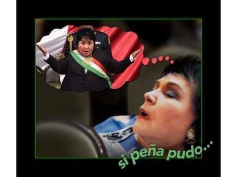 Los tuiteros representaron el sueño de Carmen Salinas.
