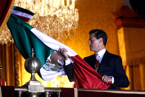 Esta fue la tercera ocasión en que El Grito fue encabezado por Peña Nieto.