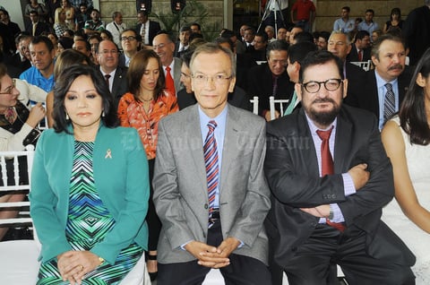 21092015 Yolanda Jaramillo, Luis Rey Delgado y Gerardo Moscoso.