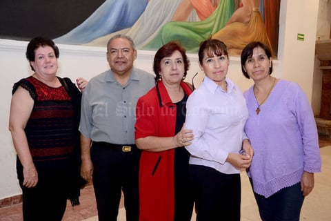 27092015 EN LA CAMERATA.  Miren, Gustavo, Lulú, Sandra y Paty.