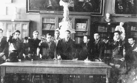27092015 Maestro JosÃ© Ãngel GarcÃ­a NoÃ©, estudiando en la Academia de San Carlos en la Cd. de MÃ©xico pintura y escultura en los aÃ±os 30.