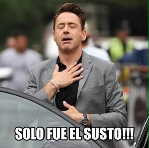 Al final todo quedó en un susto.