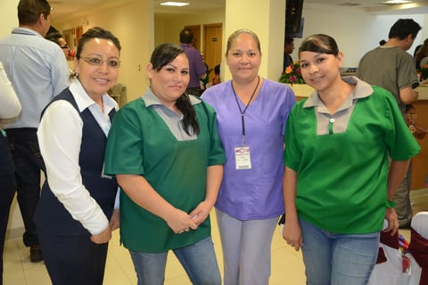 Mary, Ofelia, Dulce y Érika.