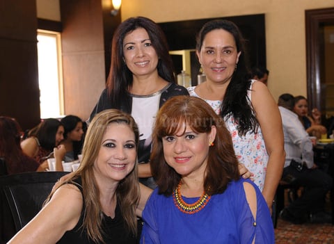 16102015 RECIENTE EVENTO.   Maru de la Parra, Rosalba Ruiz, Julieta Pérez y Paty Peña.