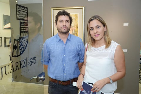 20102015 EXPO Y SUBASTA DE ARTE.  Diego y Melissa.