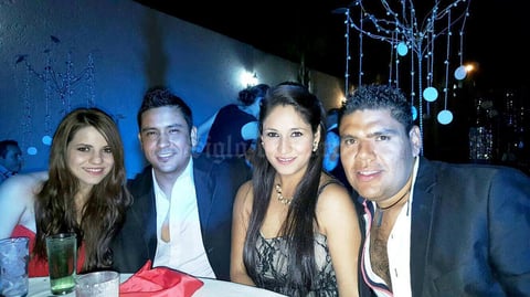25102015 Elizeth Villanueva González, Agustín Macías Chávez, Carmen Macías Chávez y Óscar Alvarado.