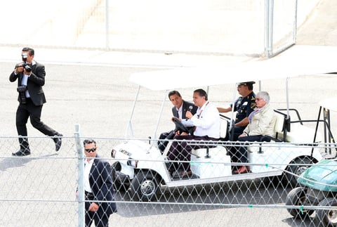 El Presidente de México realizó un recorrido por el Autódromo Hermanos Rodríguez.