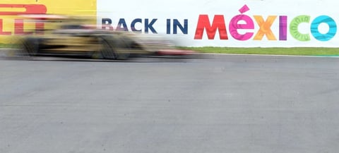 Quien dio el primer tiempo de vuelta al nuevo Autódromo Hermanos Rodríguez fue Raikkonen con 1:37.179.