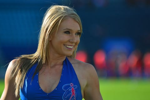 Muy sonriente desde el Estadio Azul.