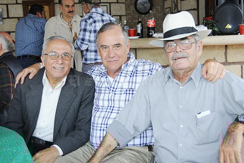 12122015 Armando Fernández, Armando Sifuentes y 'Cuate' Fernández.