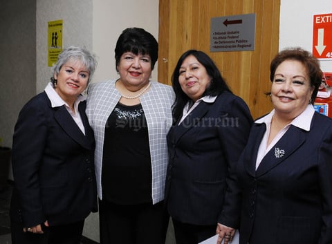 15122015 Mayela Castrellón, Arcelia de la Cruz, Rosa Angélica Gutiérrez y Evangelina Álvarez.
