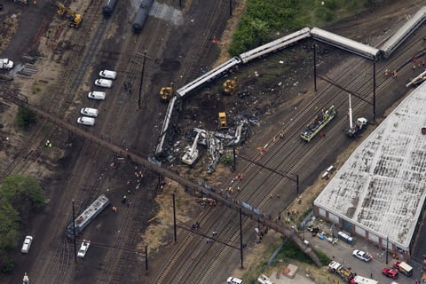 12 de mayo | Descarrilamiento. Un tren descarrila en Filadelfia (EU.) causando 8 muertos y 200 heridos.