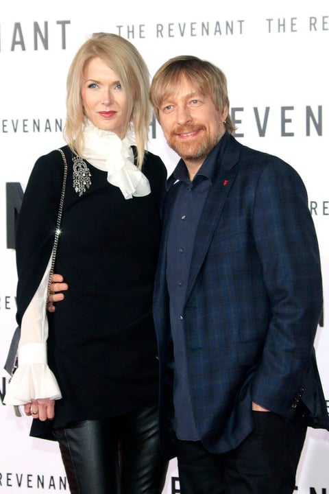 El director noruego Morten Tyldum asistió junto a su mujer, Janne Tyldum.