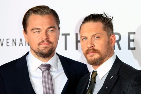 Leonardo DiCaprio y Tom Hardy encabezaron el estreno de The Revenant.