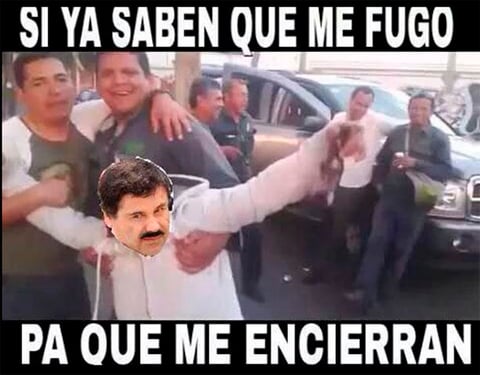 Los usuarios no perdieron oportunidad para burlarse de la segunda vez que "El Chapo" escapó de la cárcel.