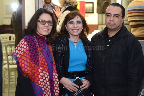 19122015 María de Lourdes Madrigal, Gerardo Kleinburg y Gustavo Guerrero.