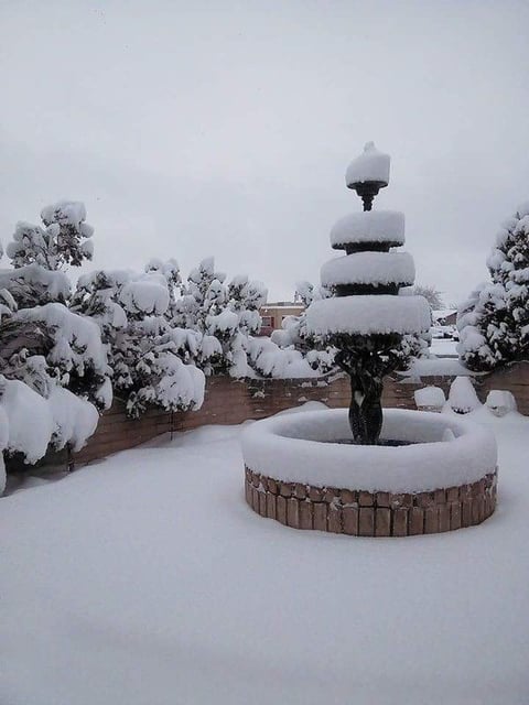 En redes sociales abundan las distintas postales sobre la nevada en Juárez.