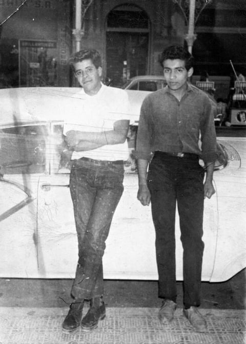 06122015 Luis Salazar Barbosa (f) y Juan GalvÃ¡n en 1966.