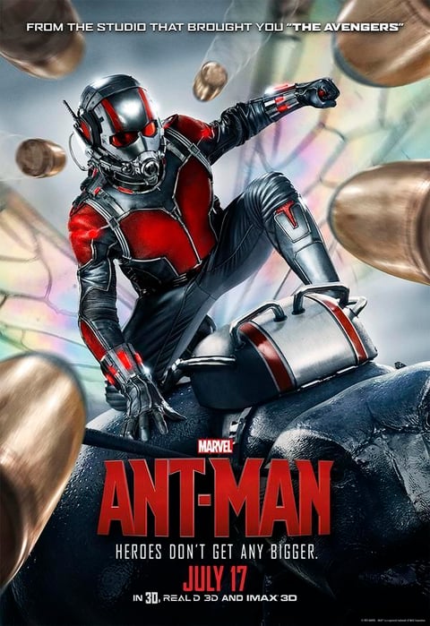 Ant-Man ocupó el penúltimo puesto del listado con ingresos de 244 millones de pesos.