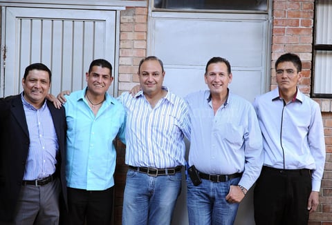 29122015 Felipe, Adolfo, Juan Ramón, Mario y Fernando.
