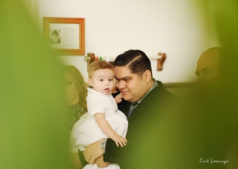 Acompañado de su papá, Alejandro Espinoza