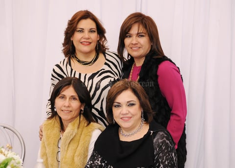 Lucía, Ana, Gloria y Edith