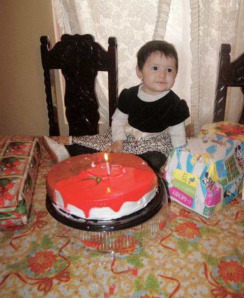 10012016 UN CUMPLE FELIZ.  Valeria Gallegos Morales cumplió recientemente un año de vida.