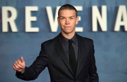 El actor Will Poulter a su arribo a la premier en Londres.