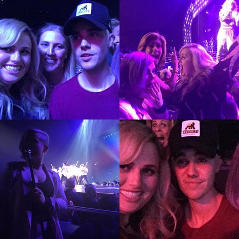 Famosos como Justin Bieber, Rebel Wilson acudieron a disfrutar del debut de Jennifer Lopez en Las Vegas.