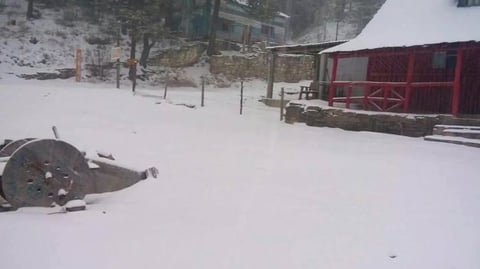 La temperatura más baja que se ha registrado en ceros grados en la región sureste.