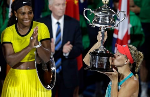 Angelique Kerber se proclamó campeona del Abierto de Australia.