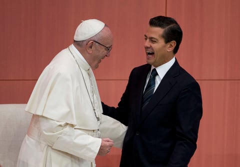 La presencia del Papa Francisco en el país contribuye a reafirmar la vocación colectiva de los mexicanos por la paz, la fraternidad, la justicia y los derechos humanos, pues “las causas del Papa son también las causas de México”, aseveró el presidente Enrique Peña Nieto.
