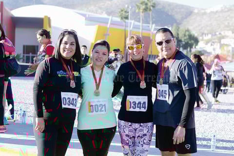 14022016 CORREDORES.  Claudia, Rosario, Cristy y Moy.