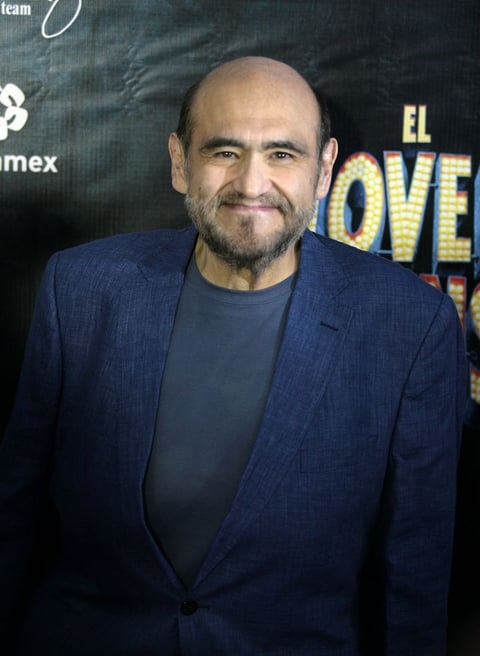 Édgar Vivar acudió al estreno del musical.