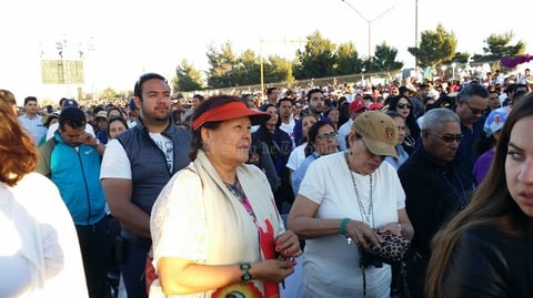 Acudieron fieles de distintas partes del país y de la frontera cercana de Estados Unidos con México.