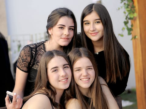 29022016 MUY LINDAS.  Ángela, Anaelise, Sara y Monse.
