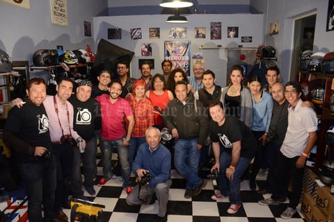 04032016 RECIENTE EVENTO.  Agradable tarde de convivencia se disfrutó en conocido establecimiento de accesorios y motos de la ciudad.