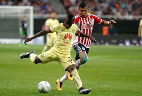 Darwin Quintero, fue quien abrió el marcador para las Águilas en el segundo tiempo.