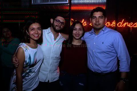 Mayra, Óscar, Flor y Mario